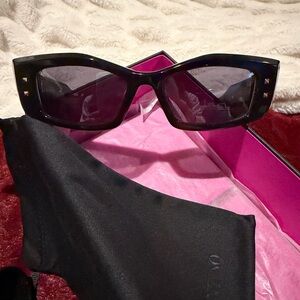 Valentino Garavani Black Studded Sunglasses
